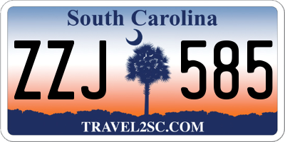 SC license plate ZZJ585