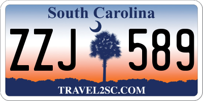 SC license plate ZZJ589