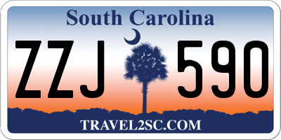 SC license plate ZZJ590