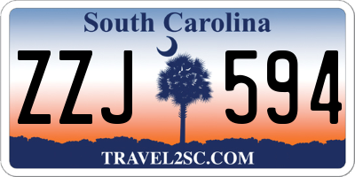 SC license plate ZZJ594