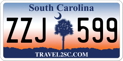 SC license plate ZZJ599