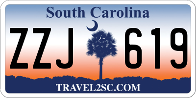SC license plate ZZJ619