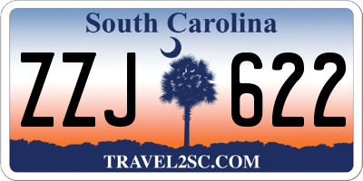 SC license plate ZZJ622