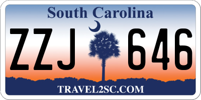 SC license plate ZZJ646