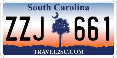 SC license plate ZZJ661
