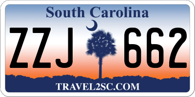 SC license plate ZZJ662