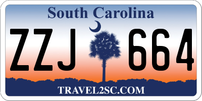 SC license plate ZZJ664