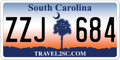 SC license plate ZZJ684