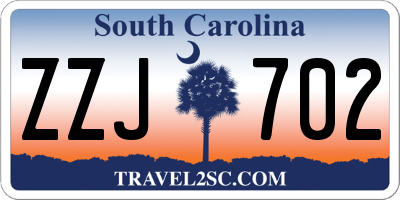 SC license plate ZZJ702