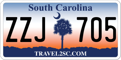 SC license plate ZZJ705