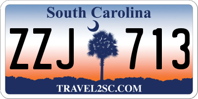 SC license plate ZZJ713
