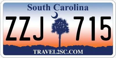 SC license plate ZZJ715