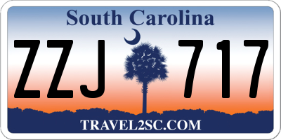 SC license plate ZZJ717