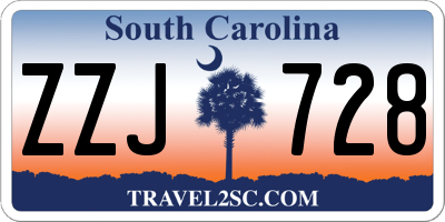 SC license plate ZZJ728