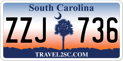 SC license plate ZZJ736