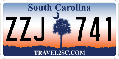 SC license plate ZZJ741