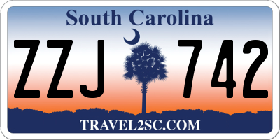 SC license plate ZZJ742