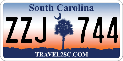 SC license plate ZZJ744