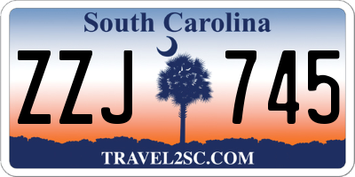SC license plate ZZJ745