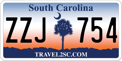 SC license plate ZZJ754