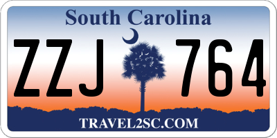 SC license plate ZZJ764