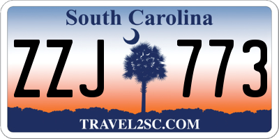 SC license plate ZZJ773