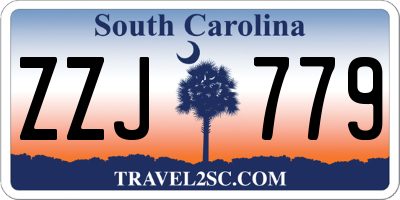 SC license plate ZZJ779