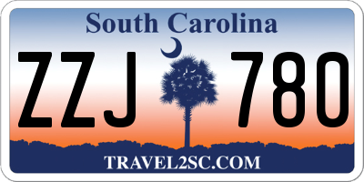SC license plate ZZJ780