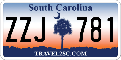 SC license plate ZZJ781