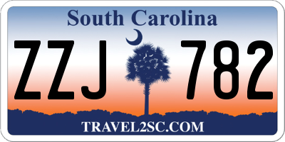 SC license plate ZZJ782