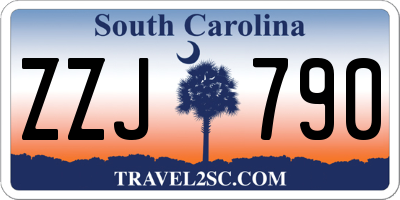 SC license plate ZZJ790