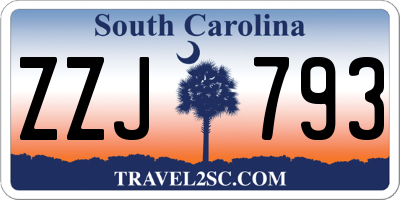 SC license plate ZZJ793