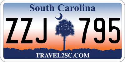 SC license plate ZZJ795