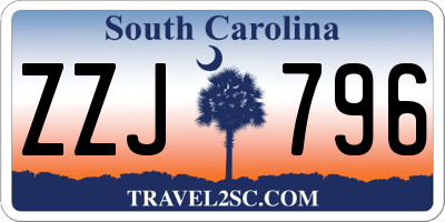SC license plate ZZJ796
