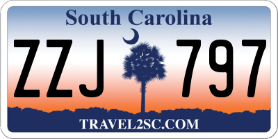 SC license plate ZZJ797