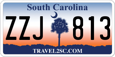 SC license plate ZZJ813