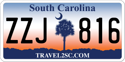 SC license plate ZZJ816
