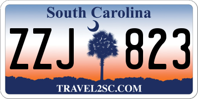 SC license plate ZZJ823