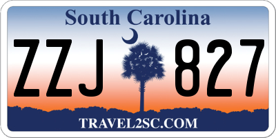 SC license plate ZZJ827