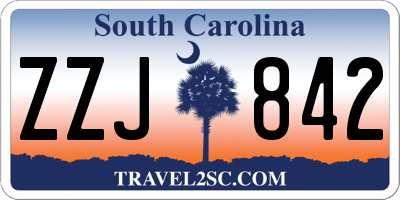 SC license plate ZZJ842