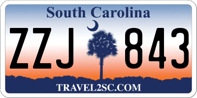 SC license plate ZZJ843