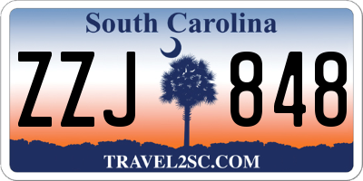 SC license plate ZZJ848