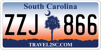 SC license plate ZZJ866