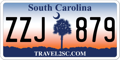 SC license plate ZZJ879