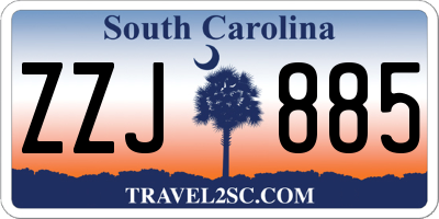 SC license plate ZZJ885