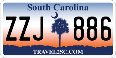 SC license plate ZZJ886