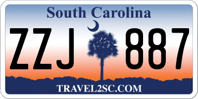 SC license plate ZZJ887