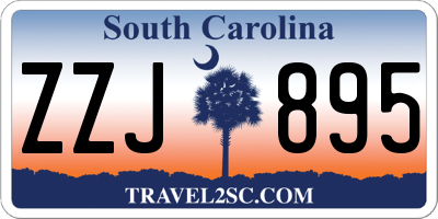 SC license plate ZZJ895