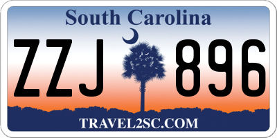SC license plate ZZJ896