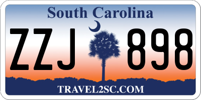 SC license plate ZZJ898